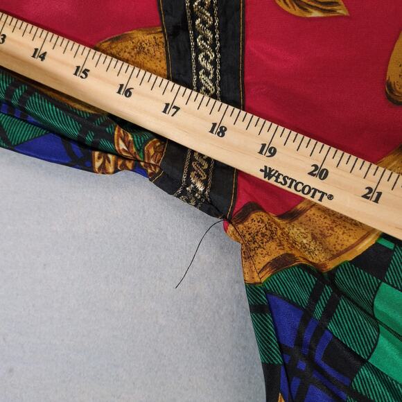 Vintage 80s Gallery Sport Windbreaker Jacket Women's M Full Zip Made Korea Plaid - Picture 6 of 10